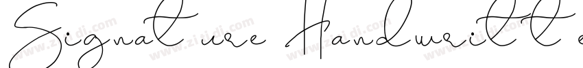 Signature Handwritte字体转换